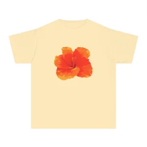 Orange Hibiscus Baby Tee