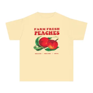 Peach Retro Fruit Baby Tee