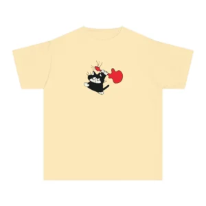 "Black Cat & Red Guitar" Baby Tee